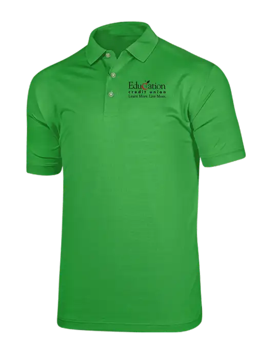 Callaway Vibrant Kelly Green Ventilated Polo w/Education Credit Union Logo