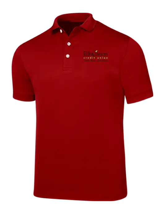 Callaway Ottoman Red Polo w/Education Credit Union Logo
