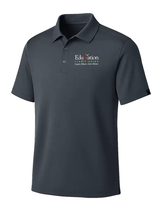 OGIO Dark Grey Framework Polo w/Education Credit Union Logo