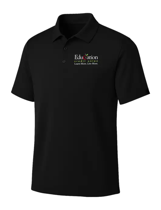 OGIO Blacktop Framework Polo w/Education Credit Union Logo