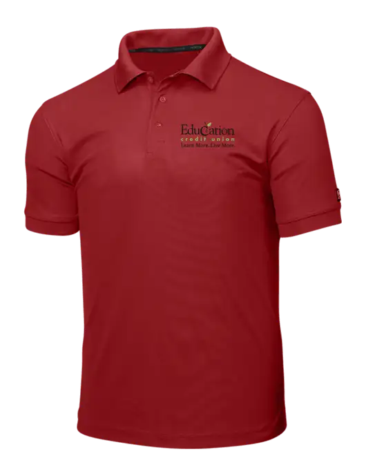 OGIO Red Caliber 2.0 Polo w/Education Credit Union Logo