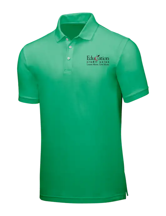 Kelly Green Core Classic Pique w/Education Credit Union Logo