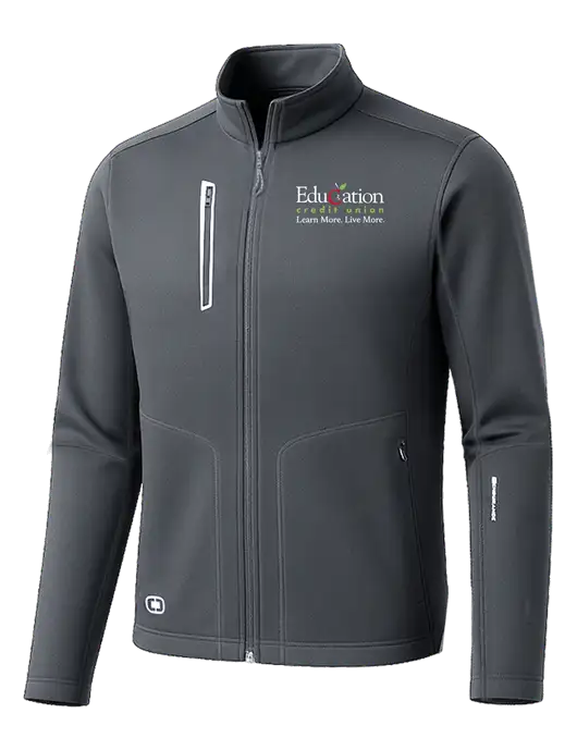 OGIO Dark Grey Endurance Fulcrum Full-Zip w/Education Credit Union Logo