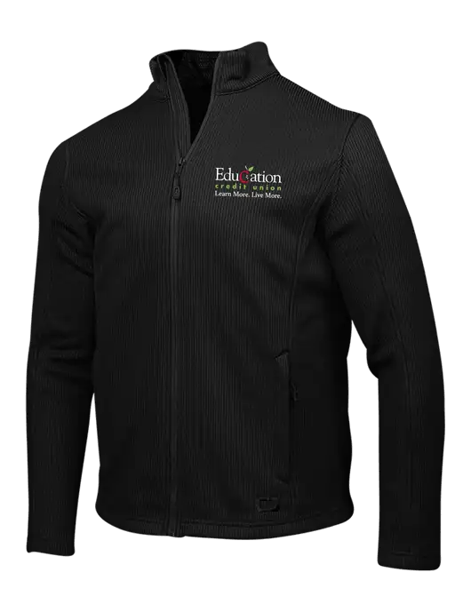 OGIO Blacktop Grit Fleece Jacket w/Education Credit Union Logo