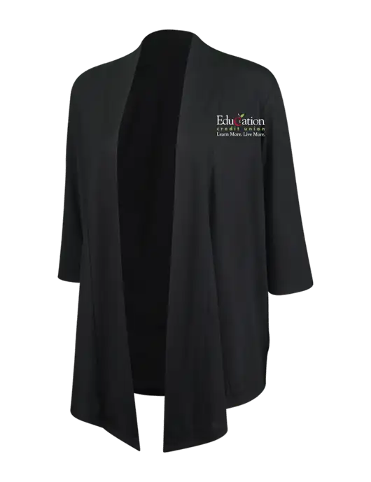 Black Womens Concept Shrug w/Education Credit Union Logo