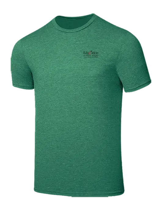 Seriously Soft Heathered Kelly Green T-Shirt w/Education Credit Union Logo