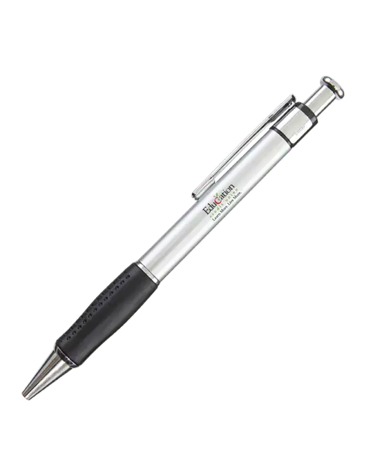 Malta Silver Pen - Black Ink w/Education Credit Union Logo