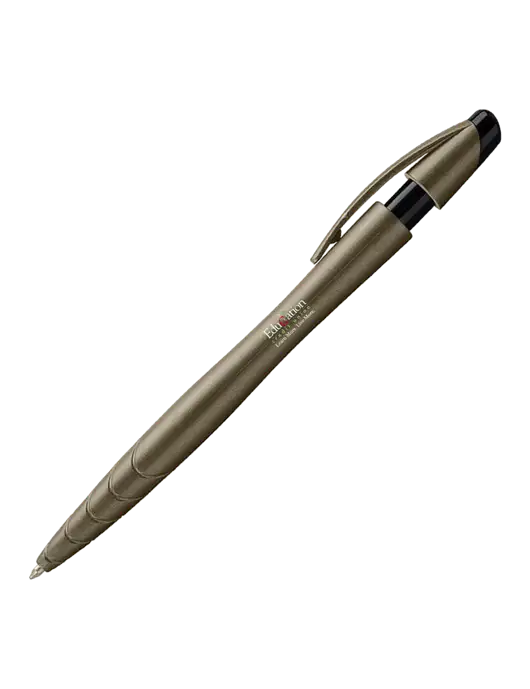 Awali Grey Metallic Pen - Black Ink w/Education Credit Union Logo