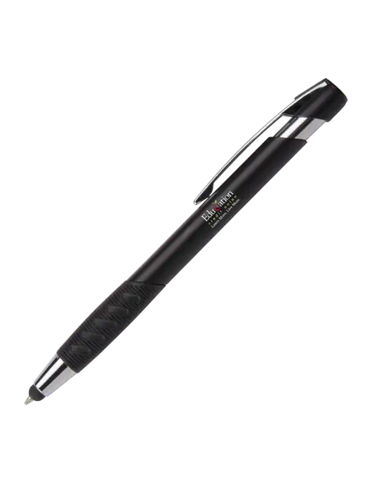 Alize Black Stylus Black Ink Pen w/Education Credit Union Logo