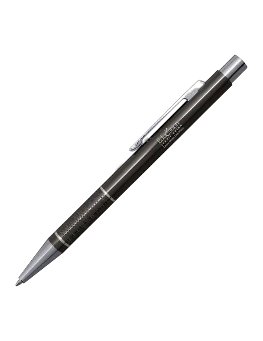 St George Gunmetal Pen - Blue Ink w/Education Credit Union Logo
