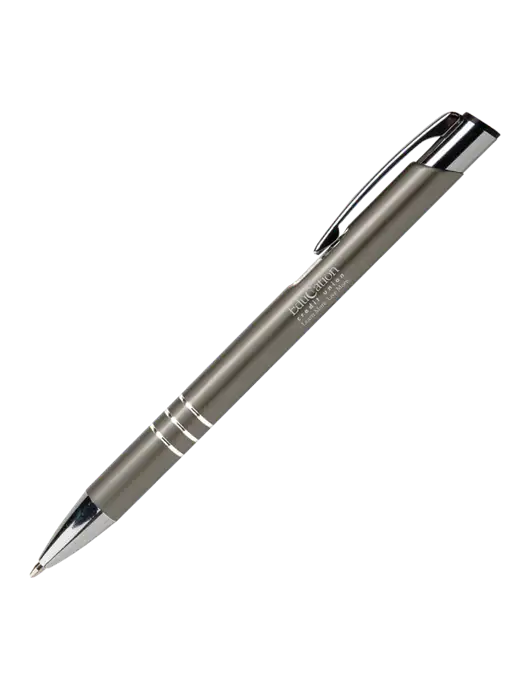 Laurent Gunmetal Pen - Black Ink w/Education Credit Union Logo