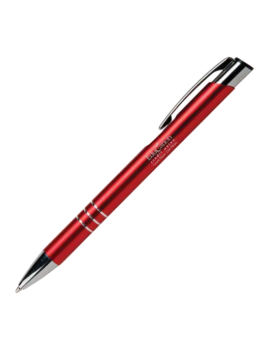 Laurent Red Pen - Black Ink w/Education Credit Union Logo
