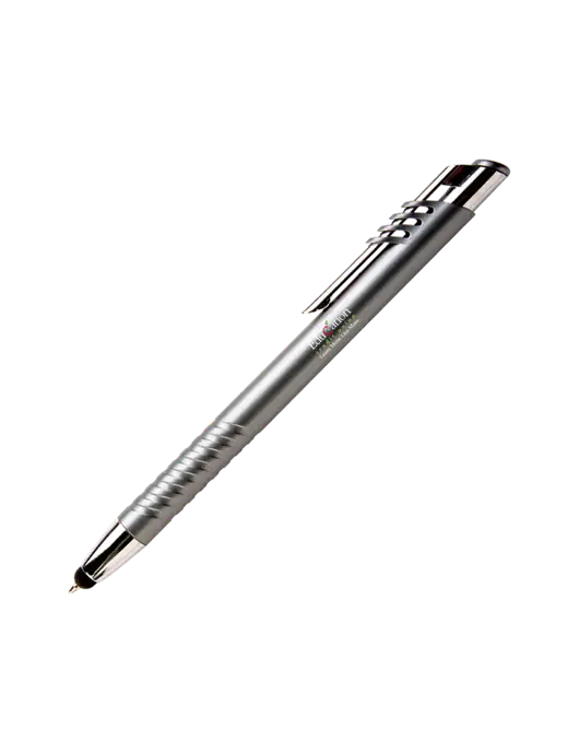 Schirhart Grey Stylus Pen - Blue Ink w/Education Credit Union Logo