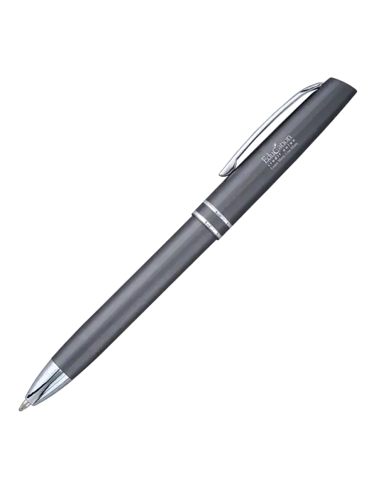 Gunmetal Anguilla Black Ink Pen w/Education Credit Union Logo