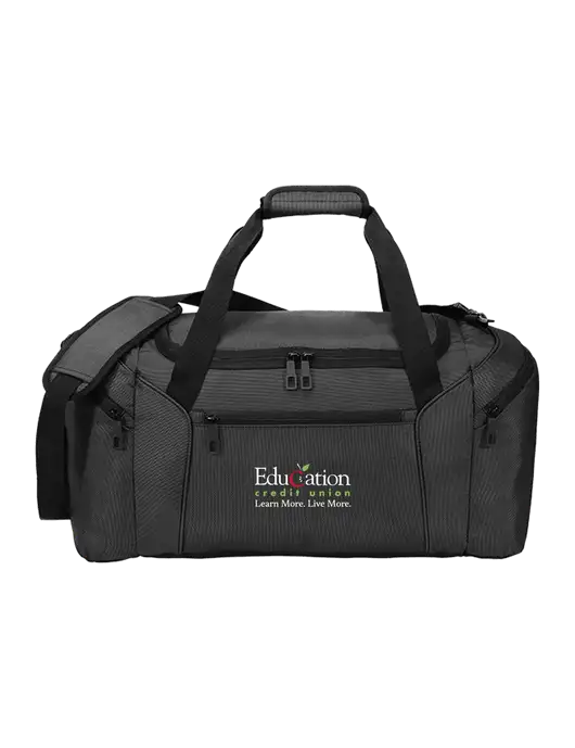 Slim & Lite Dark Grey Duffel    w/Education Credit Union Logo
