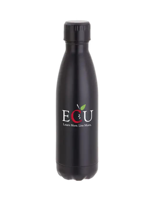 City Go Matte Black 17 oz Insulated Bottle w/Education Credit Union shortened Logo
