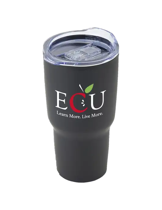 Odyssey Black 30 oz Travel Tumbler w/Education Credit Union shortened Logo
