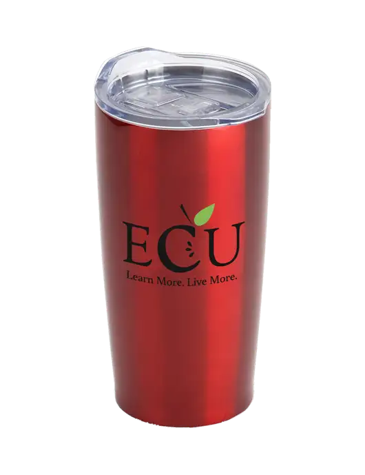 Society Red 20 oz Insulated Tumbler w/Education Credit Union shortened Logo