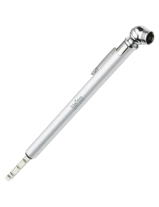 Quick View Silver Tire Gauge w/Education Credit Union Logo