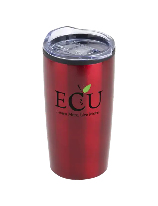Olympus Red 20 oz Tumbler w/Education Credit Union shortened Logo