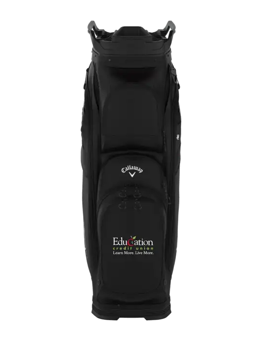 Callaway Org 14 Black Cart Golf Bag  w/Education Credit Union Logo