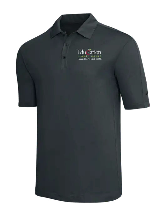 Nike Dark Grey Tech Sport Dri-FIT Polo w/Education Credit Union Logo