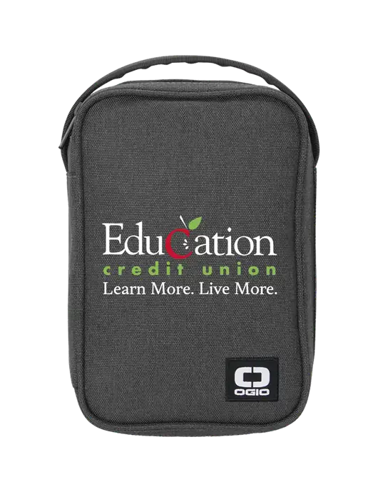 OGIO Grey Vault Travel Organizer w/Education Credit Union Logo