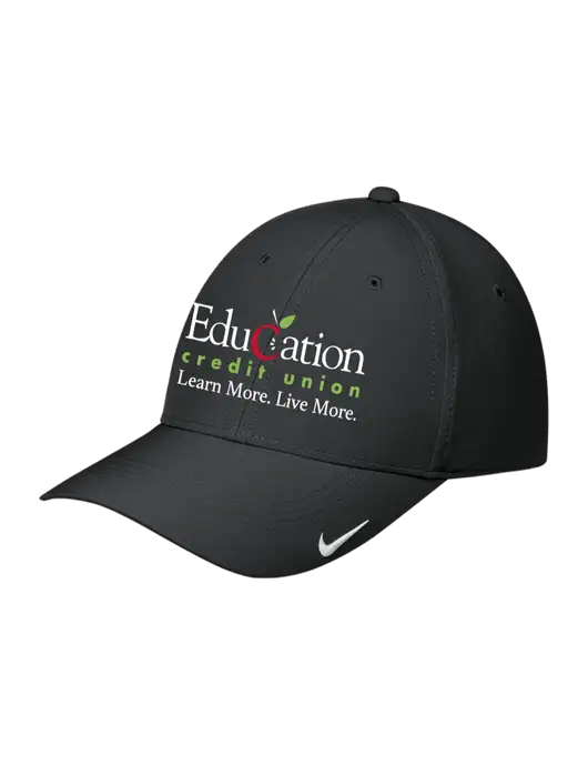 Nike Black Dri-FIT Legacy Cap w/Education Credit Union Logo