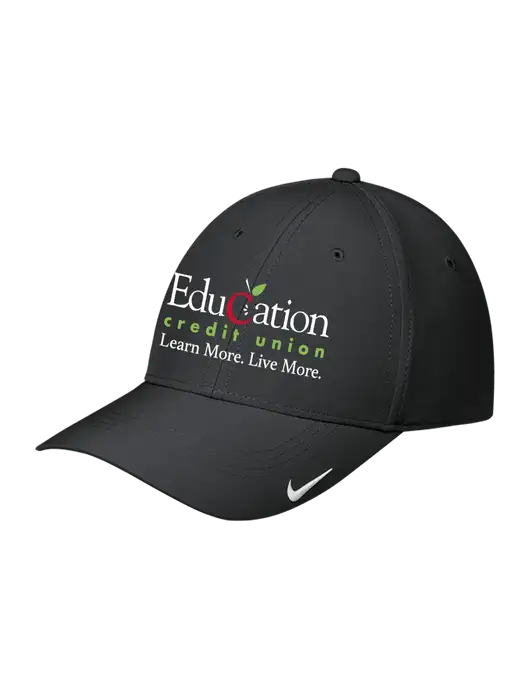Nike Black Dri-FIT Legacy Cap w/Education Credit Union Logo