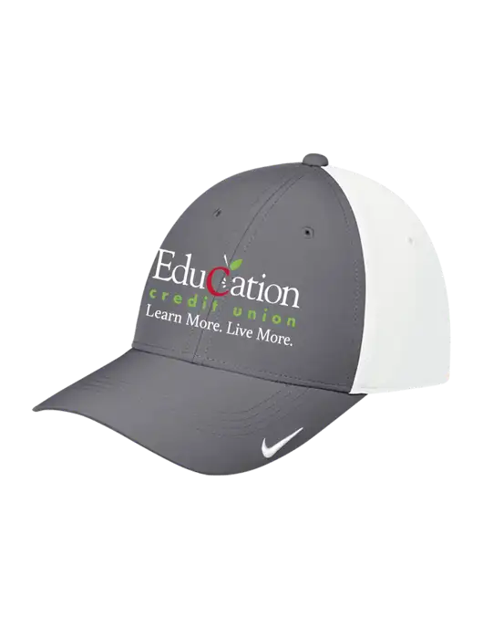 Nike Dark Grey/White Dri-FIT Legacy Cap w/Education Credit Union Logo