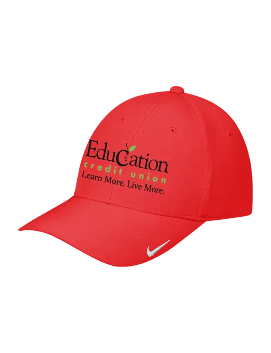 Nike Red Dri-FIT Legacy Cap w/Education Credit Union Logo