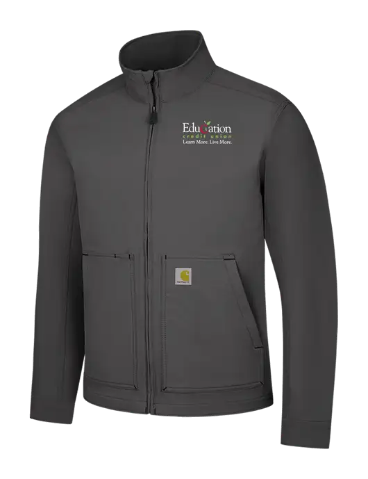 Carhartt Dark Grey Super Dux Soft Shell Jacket w/Education Credit Union Logo
