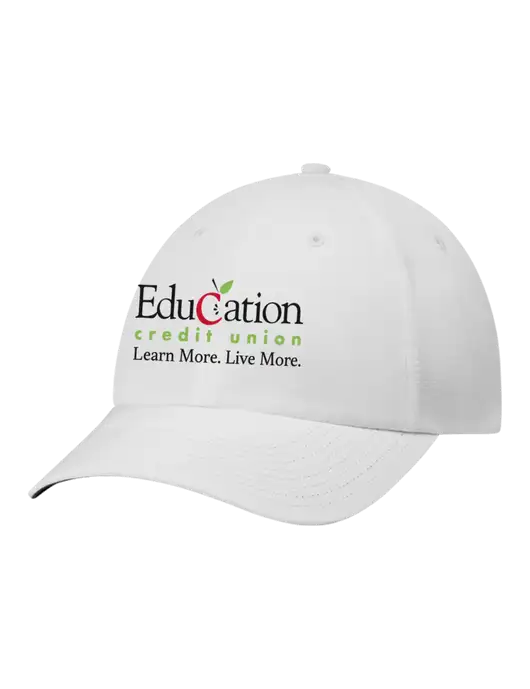 Richardson Relaxed Performance Lite White Cap w/Education Credit Union Logo