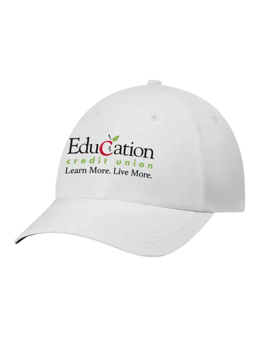 Richardson Relaxed Performance Lite White Cap w/Education Credit Union Logo