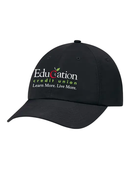 Richardson Relaxed Performance Lite Black Cap w/Education Credit Union Logo