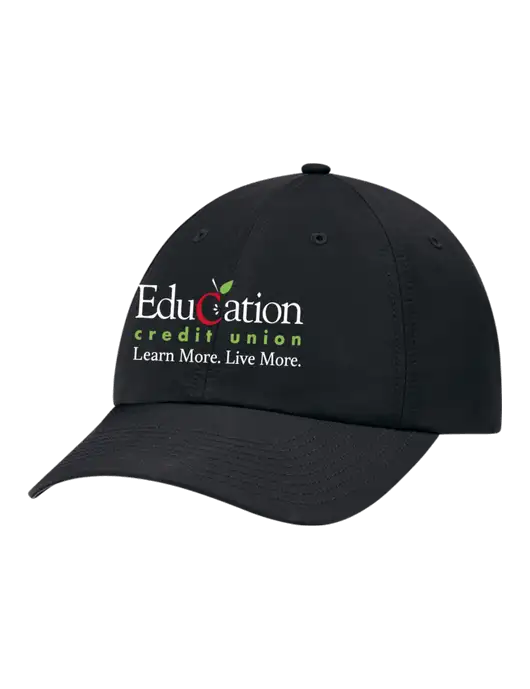Richardson Relaxed Performance Lite Black Cap w/Education Credit Union Logo