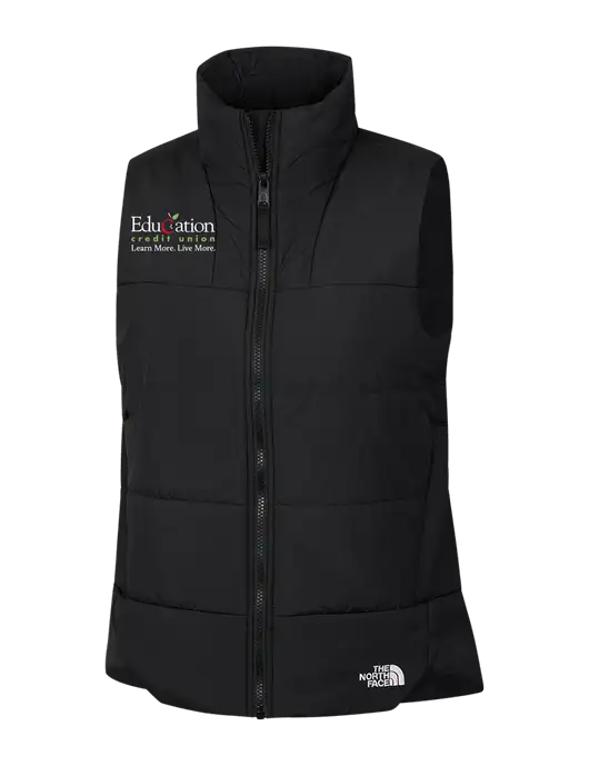 The North Face Womens Black Everyday Insulated Vest w/Education Credit Union Logo