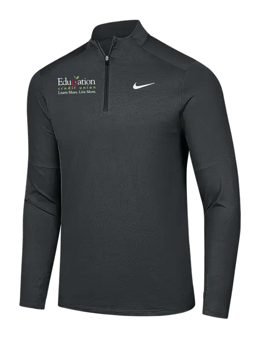 Nike Dark Grey Dri-FIT Element 1/2-Zip Pullover w/Education Credit Union Logo