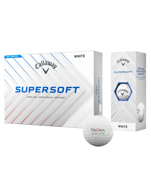 Callaway Supersoft Golf Balls 12/pk w/Education Credit Union Logo