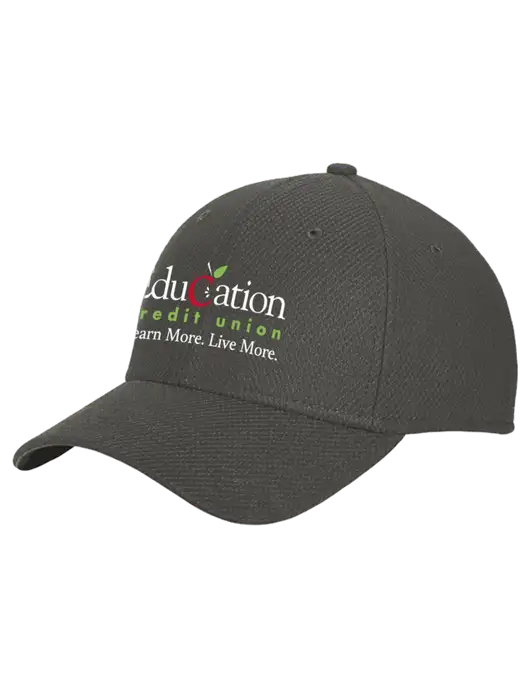 New Era Diamond Era Very Dark Grey Stretch Cap w/Education Credit Union Logo