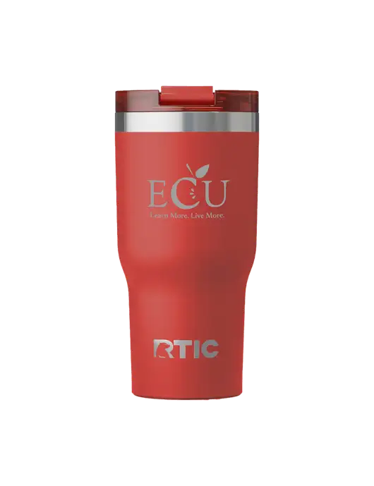 RTIC Essential 20 oz Red Tumbler w/Education Credit Union shortened Logo