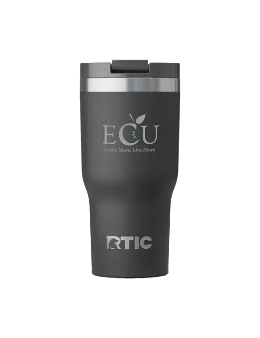 RTIC Essential 20 oz Charcoal Tumbler w/Education Credit Union shortened Logo