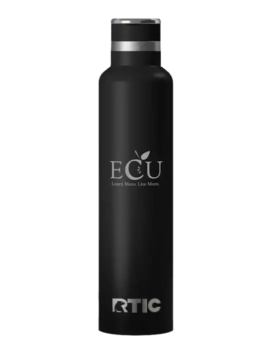 RTIC Journey 26 oz Black Bottle w/Education Credit Union shortened Logo