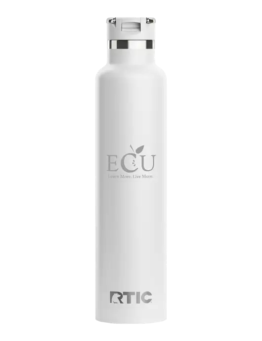 RTIC Journey 26 oz White Bottle w/Education Credit Union shortened Logo