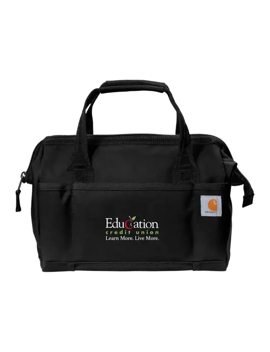 Carhartt Foundry Series 14” Black Tool Bag w/Education Credit Union Logo