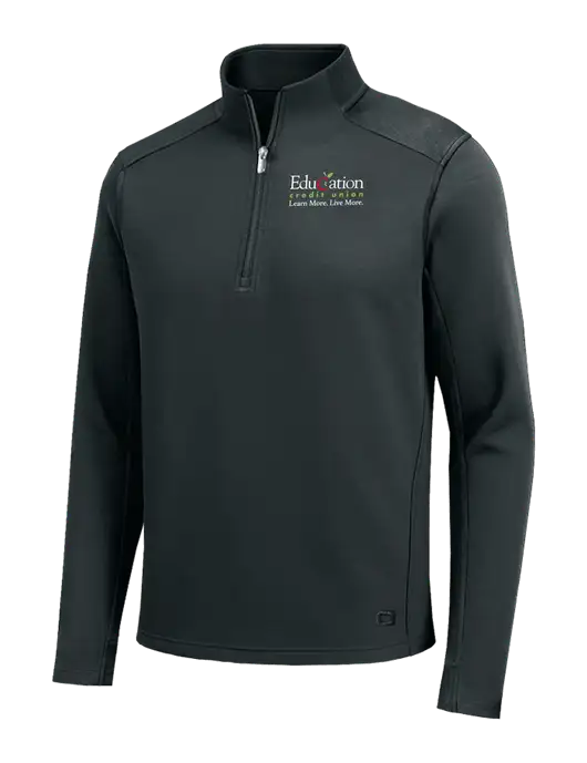OGIO Transcend Very Dark Grey 1/4-Zip w/Education Credit Union Logo