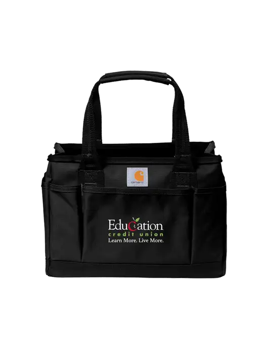 Carhartt Black Utility Tote w/Education Credit Union Logo