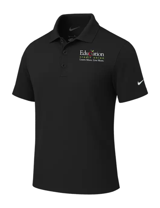 Nike Black Tech Basic Dri-FIT Polo
 w/Education Credit Union Logo
