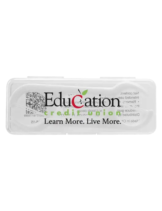 Floss Picks 10pc Travel Kit w/Education Credit Union Logo