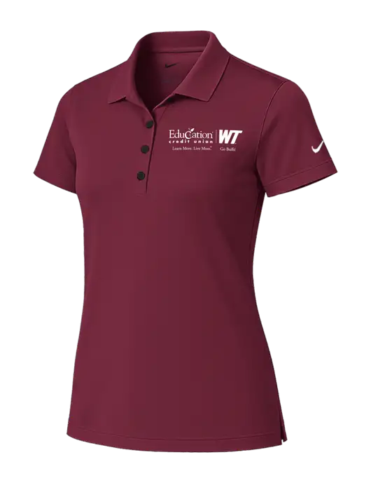 Nike Womens Cardinal Tech Basic Dri-FIT Polo
 w/ECU/WT Logo